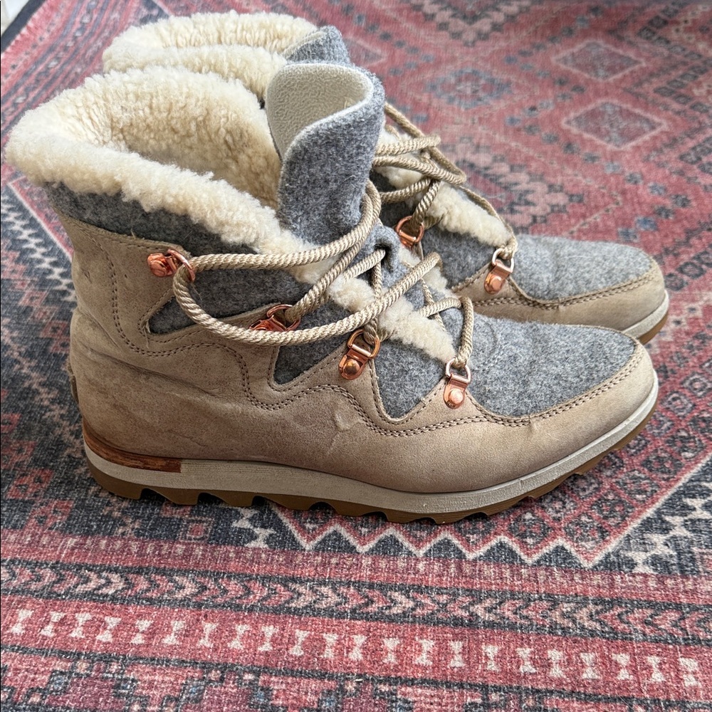 Sorel Alpine Shearling-Lined Boots